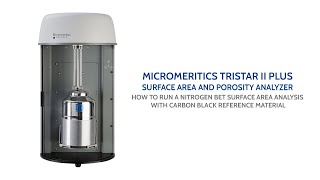 TriStar II Plus  How to Run a Nitrogen BET Surface Area Analysis w Carbon Black Reference Material [upl. by Euqinomad]