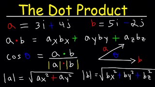 Dot Product of Two Vectors [upl. by Wharton]