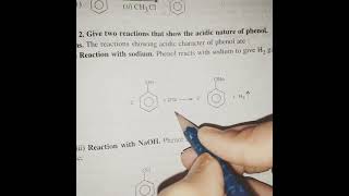 Phenol react with sodium  class 12th  organic chemistry  reaction tricks [upl. by Mahmoud]