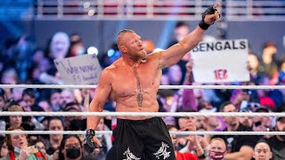 Brock Lesnar wins second Mens Royal Rumble Match Royal Rumble 2022 [upl. by Einej]