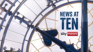 Watch Sky News at Ten │ Monday 14 October [upl. by Ttevy]