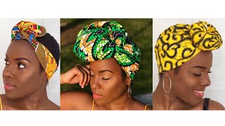 5 EASY Turban amp Headwrap Styles  Nia Hope [upl. by Anera]