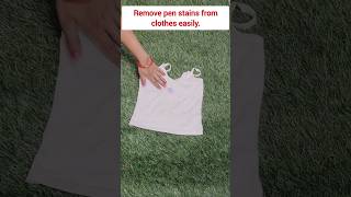 Remove pen stains from clothes easily alpanashahihacks tip tricks usefultricks shorts [upl. by Emoraj25]