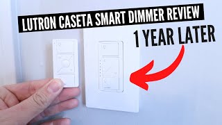 Lutron Caseta Smart Dimmer Light Switch Review 1 YEAR LATER [upl. by Littman]