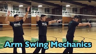 Arm Swing Mechanics  3 Motions part 12  How to SPIKE a Volleyball Tutorial [upl. by Eugenio85]