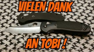 ✔DANKE AN TOBI Cuscadi Griffschalen fürs Benchmade Griptilian 550 hc [upl. by Niai]