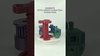 Introducing PETG colorful carbon fiber filament  iSANMATE [upl. by Thaine]