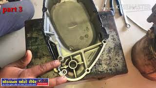 Part 3 2stroke engine fitting Suzuki Max 100 [upl. by Eedak958]