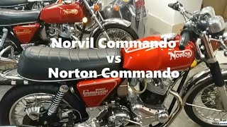 Norvil Commando vs Norton Commando [upl. by Goraud]