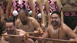 2014 Merrie Monarch Hoolaulea  Te Waka Huia welcome [upl. by Risay767]