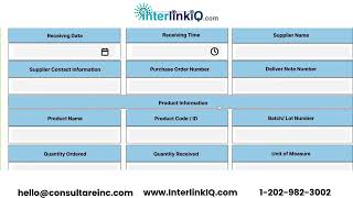 Receiving Inspection Form [upl. by Onin]