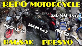 MGA REPO MOTORCYCLE BAGSAK PRESYO NA MOTORTRADE GIL PUYAT MAKATI [upl. by Sahc]