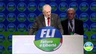 Mirko Tremaglia  Futuro e Libertà Milano 120211 13 [upl. by Ikoek]