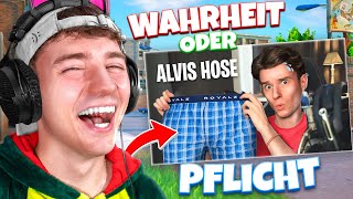 Ehrenloses WAHRHEIT oder PFLICHT mit ALVI in FORTNITE 😂💀 [upl. by Essilem441]