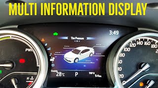 All Settings Explained  Toyota Camry Hybrid 2022  Multi Information Display  MID Menu Options [upl. by Notlad]