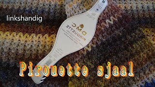 Haken  tutorial 563 Pirouette sjaal linkshandig [upl. by Spence]