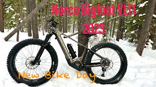 2023 Norco Bigfoot VLT 1  New Bike Day  Bow Cycle Calgary  Winter Fat Biking  Fat eBike  WBC [upl. by Melak]