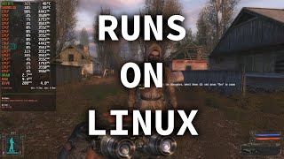 STALKER Shadow of Chernobyl Runs on Linux Modded [upl. by Marquez766]