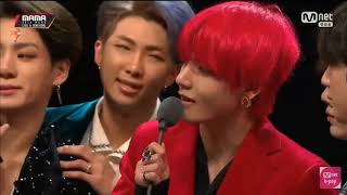 JUSTBANGTANVNVIETSUB BÀI PHÁT BIỂU CỦA BTS  181214 MAMA  ARTIST OF THE YEAR [upl. by Haymo660]