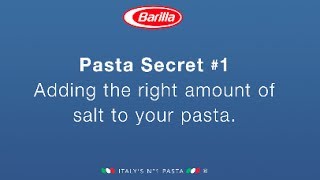 BARILLA SG  How much salt [upl. by Eissirhc71]