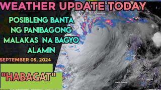 WEATHER UPDATE TODAY  POSIBLENG BAGING BAGYO ALAMIN [upl. by Ahsitan764]