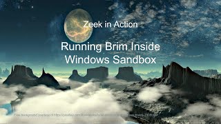 Zeek in Action Video 13 Running Brim Inside Windows Sandbox [upl. by Gussie]