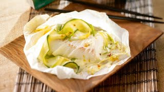 Recette  Papillotes de poisson au lait de coco [upl. by Eibur]