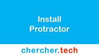 Install Protractor  Jasmine  Typescript VSCode All Free Tools CherCher Tech [upl. by Enileuqaj]