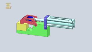 Clamping via a slotted link mechanism [upl. by Morganica213]