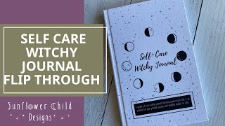 Self Care Witchy Journal Flip Through Hardbound Planner and Journal [upl. by Htebaile713]