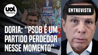 Eleições Doria diz que foi excluído e classifica PSDB como partido perdedor e que tende a sumir [upl. by Sheryle669]