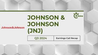 Johnson amp Johnson JNJ Earnings Call Recap for Q3 2024 [upl. by Cash]