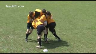 Rugby Mauling Drills  Bag then rip plus 2 [upl. by Berta]