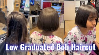 How to  Low Graduated Bob haircut  Child ￼Bob haircut  short Haircut Tutorial  Bob haircut sikhe [upl. by Neehar]