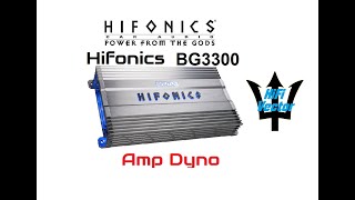 Hifonics Brutus Gamma BG33001D amp Dyno review Amm1 on HiFi Vector DL14 audio amp dummy load [upl. by Sirovat]