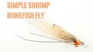 Fly Tying The Simple Shrimp Bonefish Fly [upl. by Edra]