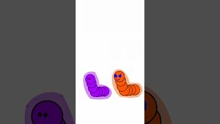 Purple Worm VS Orange Worm And Your Allies countryballs shorts [upl. by George646]