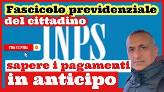 come sapere i pagamenti in anticipo Inps [upl. by Odnomra14]