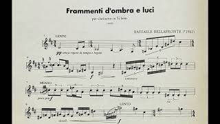 Bellafronte Frammenti d’ombra e luci  Corrado Giuffredi clarinet [upl. by Boor]