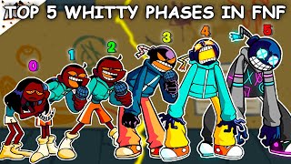 Top 5 Whitty Phases in Friday Night Funkin [upl. by Lim641]