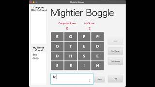 Boggle Game Demo [upl. by Gregoire]