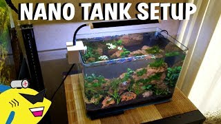 FRESHWATER NANO AQUARIUM SETUP AND TUTORIAL [upl. by Attelrahs86]