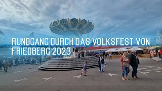 Volksfest Friedberg Rundgang 2023 [upl. by Atterrol89]