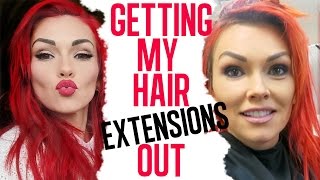 My Hair Story Getting My Extensions Out [upl. by Happy]