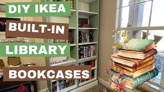 DIY IKEA BuiltIn Library Bookcases  Fix It Friday 🛠️ [upl. by Stevy82]