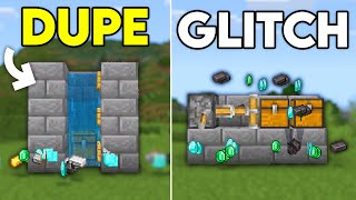 BEST WORKING DUPLICATION GLITCHES in Minecraft Bedrock 121 [upl. by Ancier]