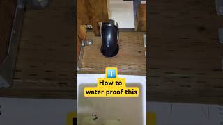 Water proof pipe in ledger board deck decks deckrepair deckideas ledgerboard diy handyman [upl. by Areis344]