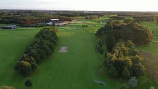 Droneoptagelse af Odense Eventyr Golf Mod klubhus [upl. by Anihta419]