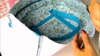 Sew a Carryall Bag Part 4 assembling the outer body of the bag [upl. by Gladdie]