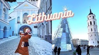 A White Christmas in Vilnius LITHUANIA [upl. by Eelitan]